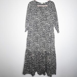 Fat Face Black Floral Maxi Dress 4